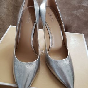 Michael kors Metallic Silver Heels